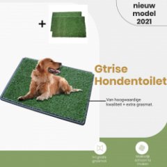 Gtrise Hondentoilet Met 2 Matten - Out/Indoor - Zindelijkheidstraining Ebook - Dieren Wc