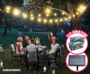 XL Solar Lichtslinger Met 50 Lampjes 6,9M - Vandaag 1+1 GRATIS! ...