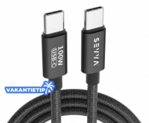 SEVVA® USB-C Oplaadkabel 1+1 GRATIS - 2 Meter Lang! ...