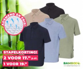 Heren Polo van Bamboe Viscose