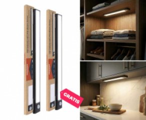 LED Lichtbalk Met Bewegingssensor Zwart - Vandaag 1+1 GRATIS! ...
