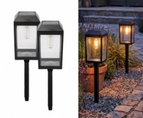 2-Pack Tuinlampen Solar Met Filament - Sfeervol Licht Zonder Gedoe In De Tu ...