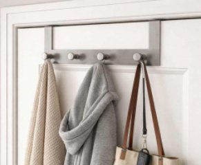 Deurkapstok RVS Voor Kleding Of Handdoeken - Vandaag 1+1 GRATIS! ...