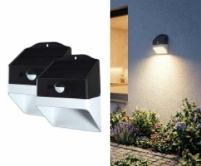 2-PACK Solar Wandlampen Met Bewegingssensor - Krachtige Verlichting Zonder Gedoe