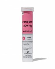 HEMA Cranberry 300mg + vitamine C bruistabletten - 20 stuks