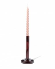 HEMA Kandelaar 8.5x10cm glas bruin (bruin)