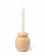 HEMA Kandelaar 8.5x10cm keramiek lichtbruin (bruin)