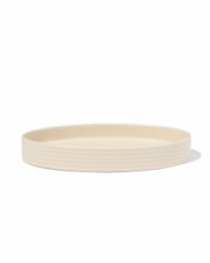 HEMA Kaarsonderzetter ⌀30cm keramiek ovaal wit (wit)
