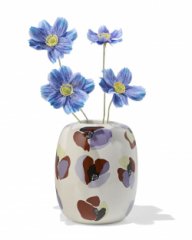 HEMA Vaas ⌀14x18cm keramiek klaproos (multi)