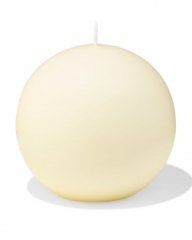 HEMA Geur bolkaars ⌀10cm vanille (lichtgeel)