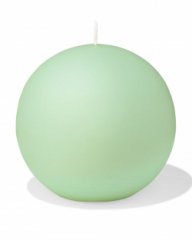 HEMA Geur bolkaars ⌀10cm sandelhout (lichtgroen)