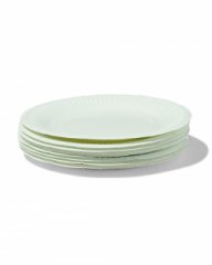 HEMA Gebaksbordjes Karton Ø17.5cm Blauw - 8 Stuks