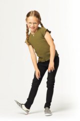 HEMA Kinder jeans skinny fit zwart (zwart)