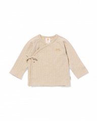 HEMA Newborn T-shirt rib jersey ecru (ecru)
