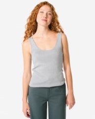 HEMA Dames tanktop Railey zilver (zilver)