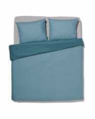 HEMA Dekbedovertrek zacht katoen 240x200/220 stipjes (blauw)