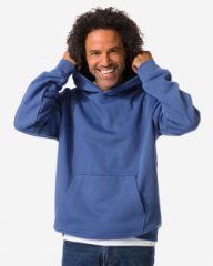 HEMA Herenhoodie Maarten oversized middenblauw (middenblauw)