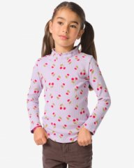 HEMA Kinder T-shirt rib fruit lichtpaars (lichtpaars)