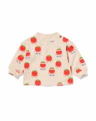 HEMA Baby T-shirt tomaten ecru (ecru)
